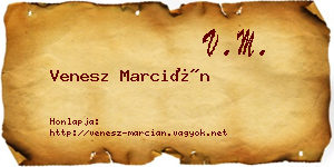 Venesz Marcián névjegykártya